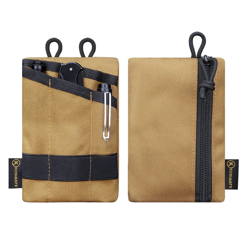 Tactical Card Key Belt Mini Wallet Pouch Molle Waist Pack Camping EDC