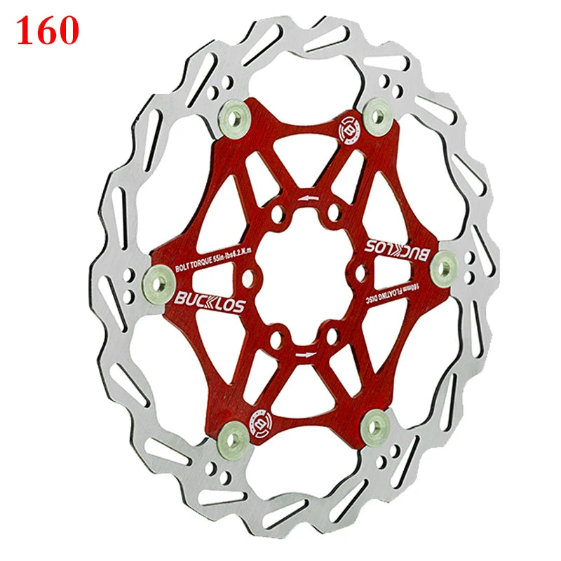 2PC BUCKLOS Bicycle Disc Brake 160/180/203 Bike Floating Rotors Stainless Steel Mountain Bike Brake Rotor Mtb Rotors Part 1PC-EXPROTAS