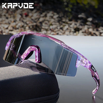 Photochromic Cycling Glasses UV400 Sports Sunglasses for Men Women MTB