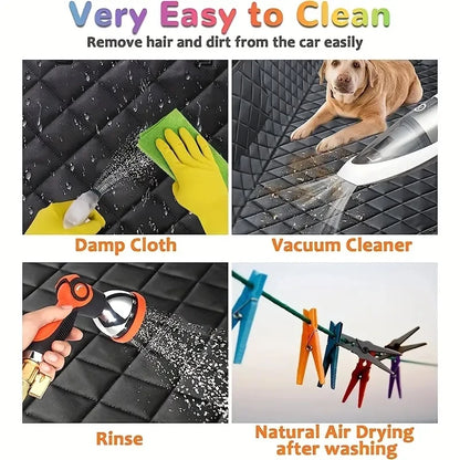 Dog Car Seat Cover Waterproof Hammock Rear Protector for Car Rear Seat