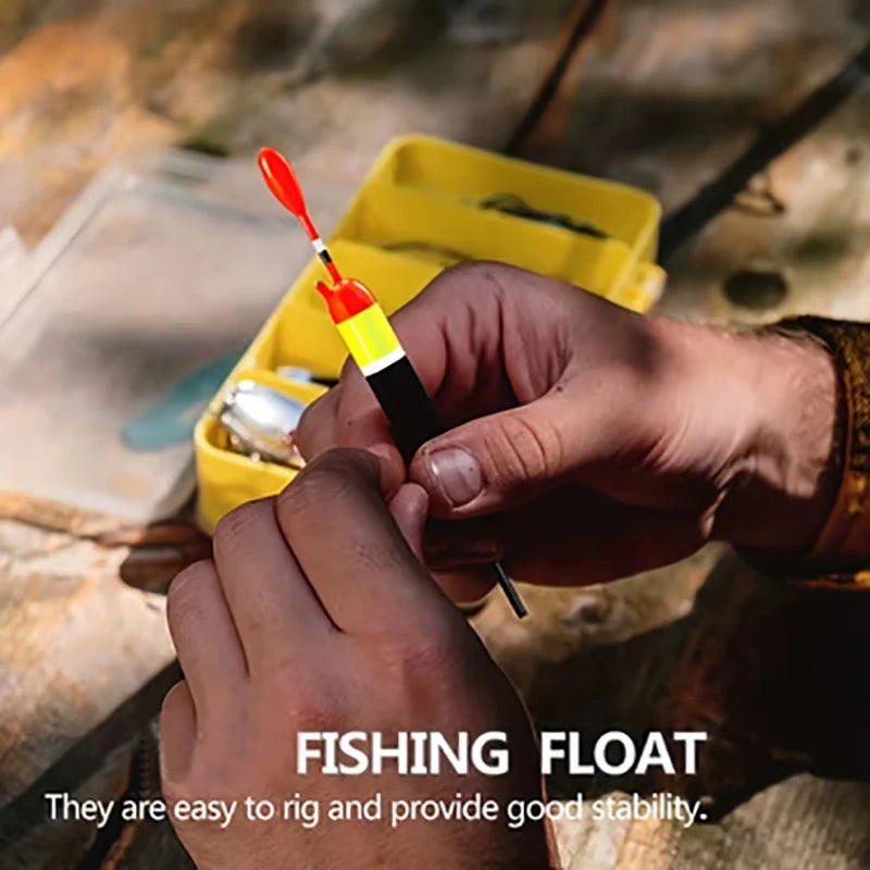 4pcs Fishing Floats Bobbers Slip Float Kit 3g-15g with Stops Drop Shot Weights