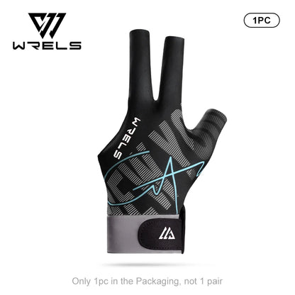 1PC Billiard Left Hand Glove Three Finger Snooker Pool Cue Accessory
