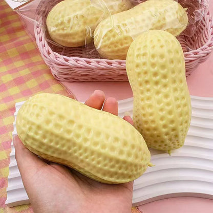 Peanut Stress Ball 11CM Squeeze Squishy Fidget Toy Buttery-Soft Relief