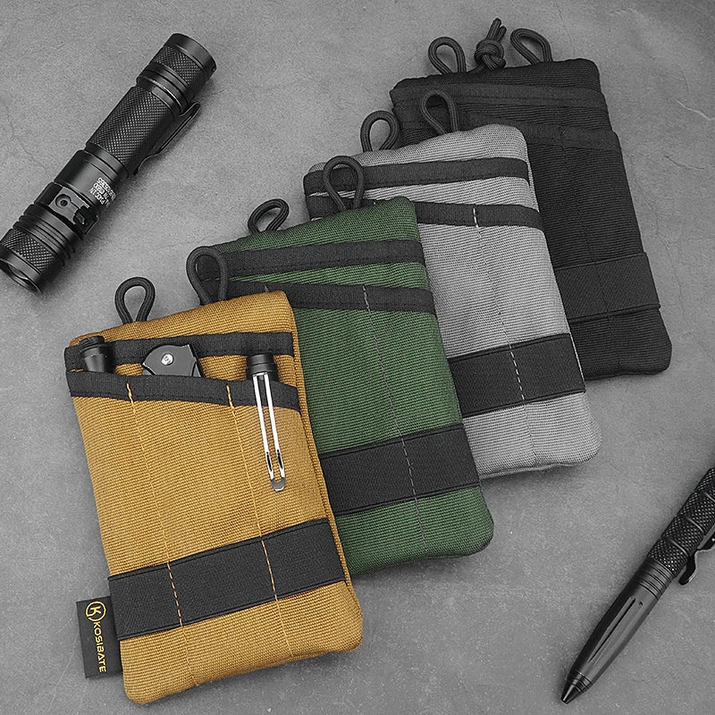Tactical Card Key Belt Mini Wallet Pouch Molle Waist Pack Camping EDC