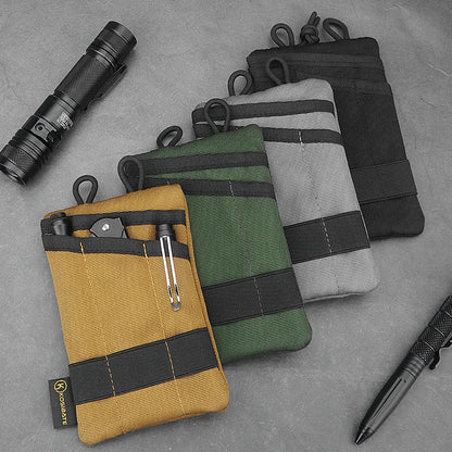 Tactical Card Key Belt Mini Wallet Pouch Molle Waist Pack Camping EDC