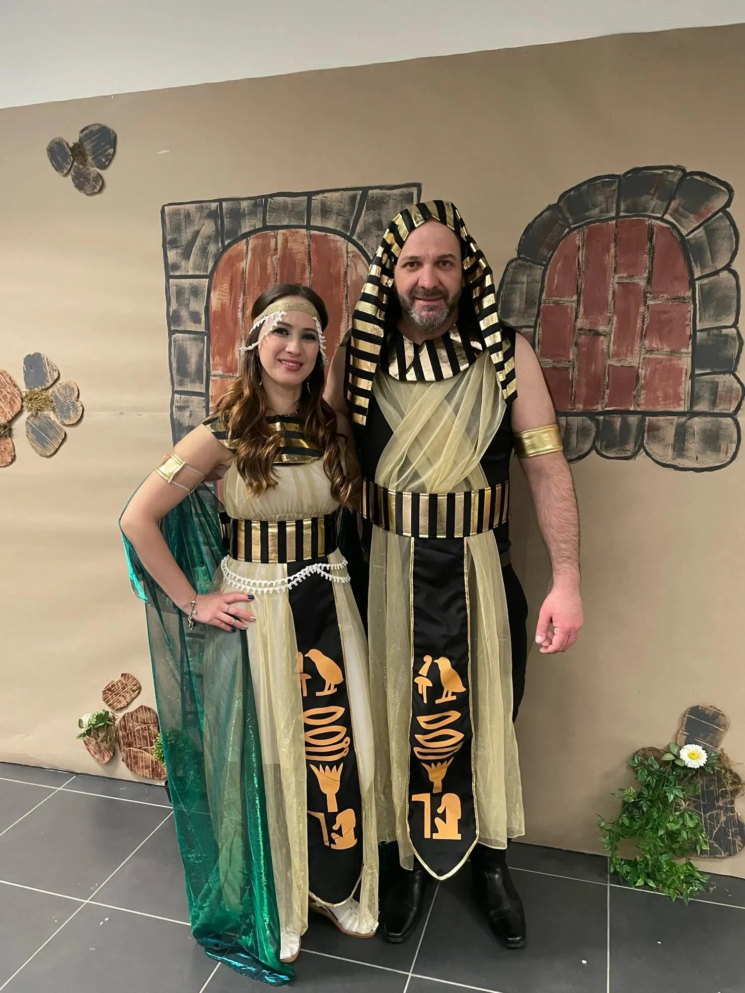 Halloween Ancient Egypt Egyptian Pharaoh Costume for Men King Cleopatra Queen Cosplay Carnival Party Medieval Couple Party Dress-EXPROTAS