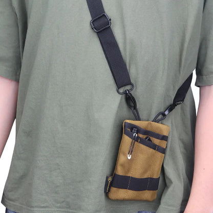 Tactical Card Key Belt Mini Wallet Pouch Molle Waist Pack Camping EDC