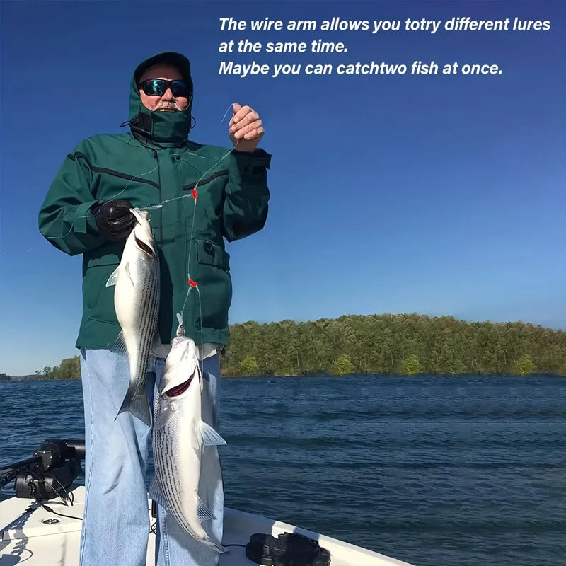 Blue Stainless Steel Fishing Leader Rigs with Snap Saltwater Wire Trace Tackle