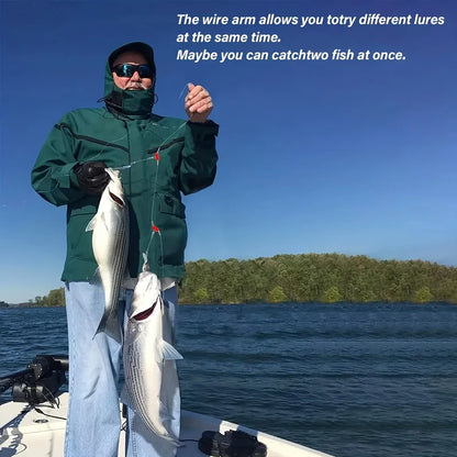 Blue Stainless Steel Fishing Leader Rigs with Snap Saltwater Wire Trace Tackle
