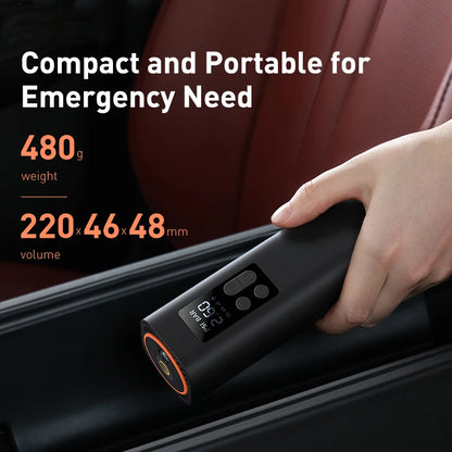 Baseus Mini Car Air Compressor 12V 150PSI Portable Tire Inflator Digital Pump