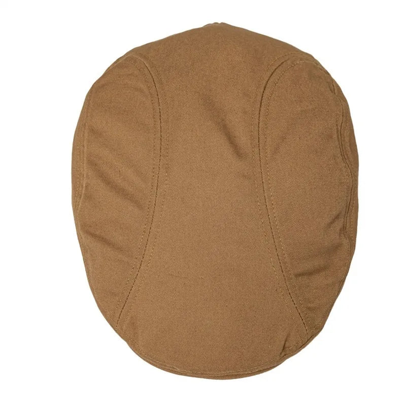 Men's Flat Cap Gatsby Newsboy Hat Retro Driving Casual Beret Washed