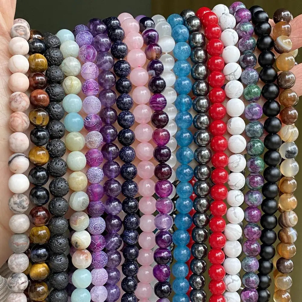 Natural Round Tiger Eye Beads for Jewelry Making DIY Bracelet 4mm