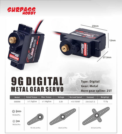 High Speed Metal Gear RC Servo for 1/10 Car (15-30kg Torque Options)
