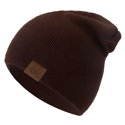 Unisex Beanie Hat Warm Soft Knitted Casual Winter Hat for Men & Women