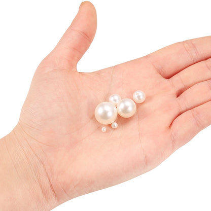 1000Pcs Imitation Pearl Beads 3-20mm Round Spacer for Bracelet Making DIY