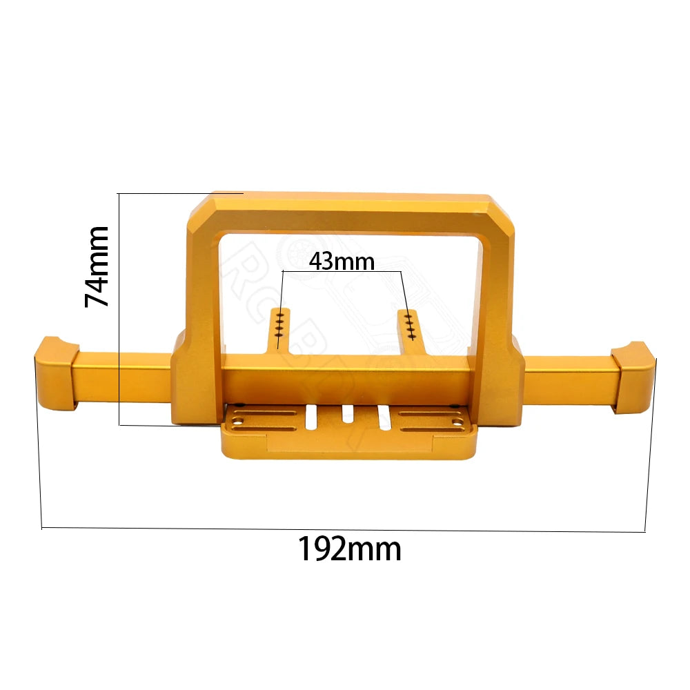 1/10 RC Crawler Aluminum Front & Rear Bumper Set for Traxxas TRX-4 - EXPROTAS