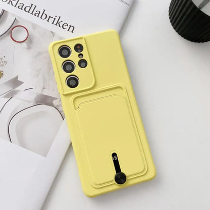 Soft Wallet Card Holder Case for Samsung S21-S26 A17-A57 Candy Cover