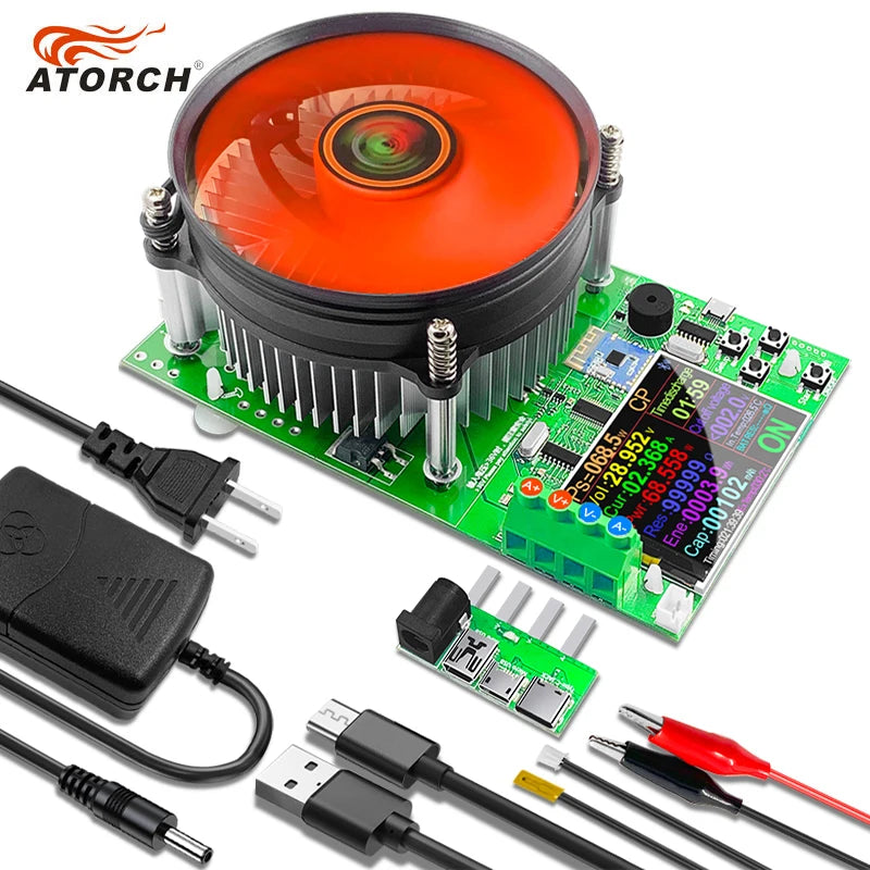 150W 20A Battery Capacity 4-wire Tester DC USB Tester Electronic Load Lithium Discharge Monitor Power Supply Checker With PC APP-EXPROTAS