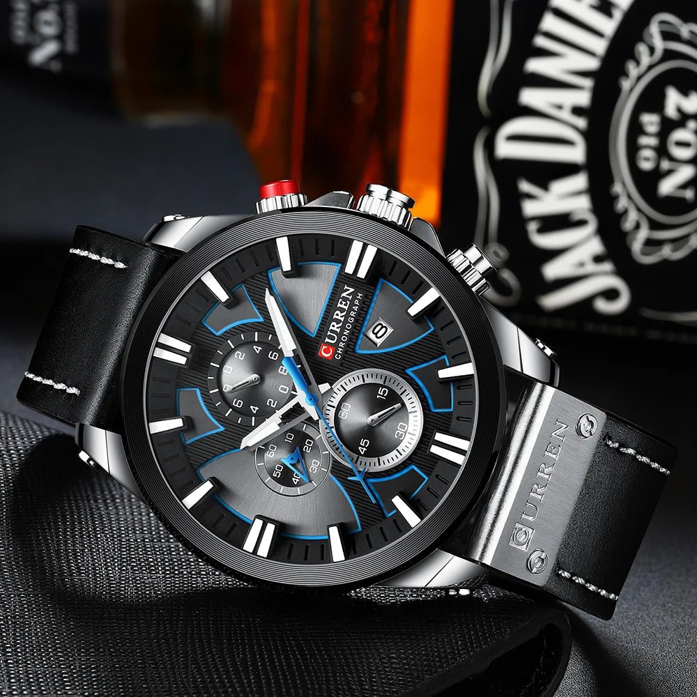 New CURREN Men Watches Fashion Quartz Wrist Watches Men's Military Waterproof Sports Watch Male Date Clock Relogio Masculino-EXPROTAS