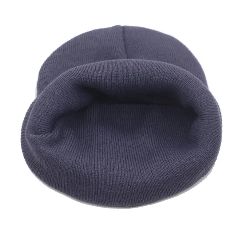 Warm Knitted Hat Winter Beanie Cap Unisex Casual Skull for Men Women