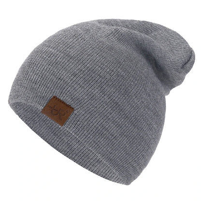 Unisex Beanie Hat Warm Soft Knitted Casual Winter Hat for Men & Women