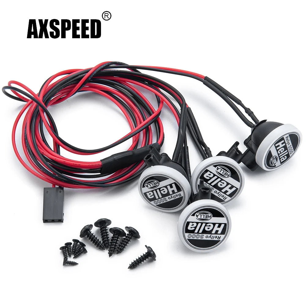 2/4Pcs LED Light for 1/10 RC Crawler TRX-4 SCX10 D90 Axial Car Cover