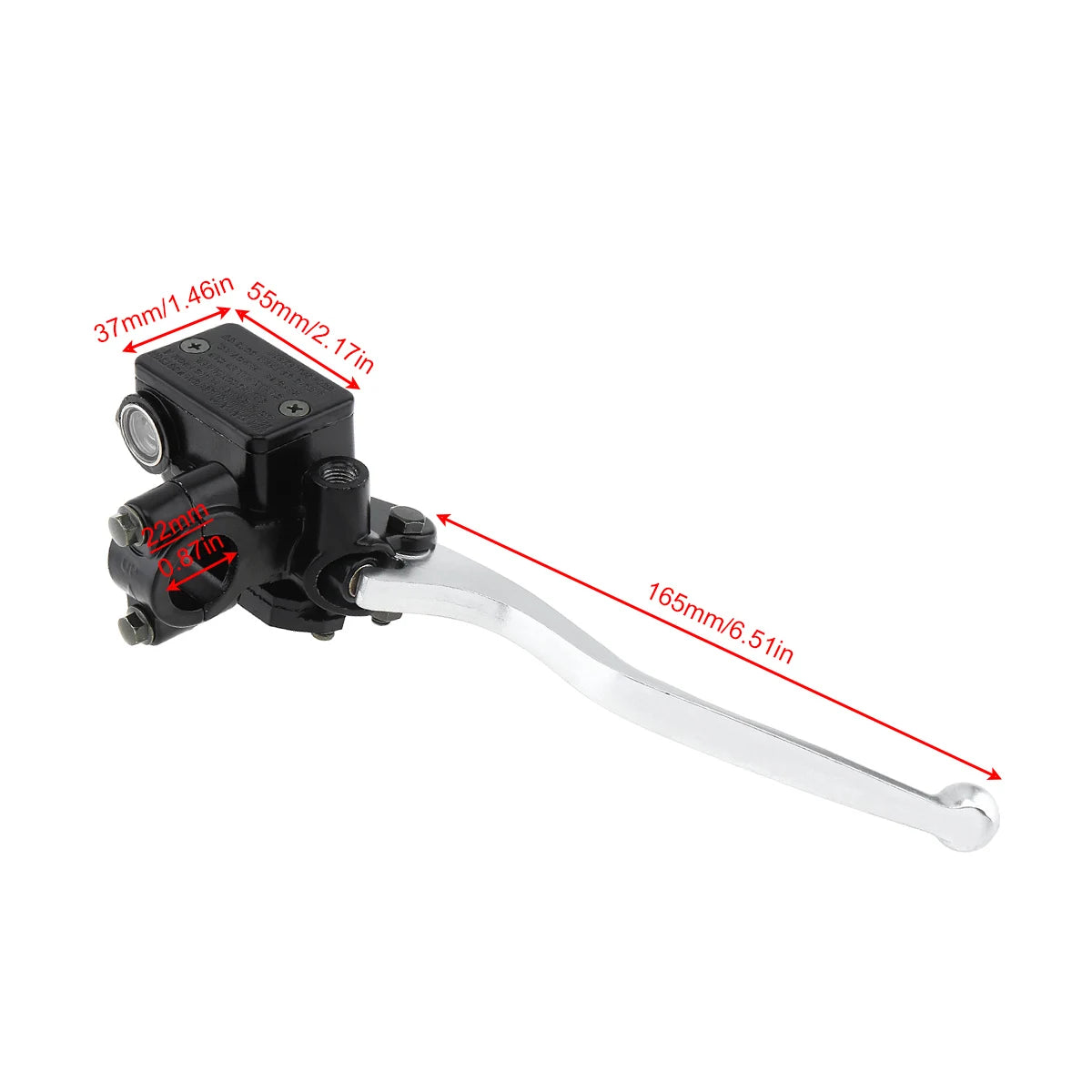 22MM M8/M10 Motorcycle Upper Front Brake Clutch Master Cylinder CNC Clutch Pump Reservoir Pump Lever Left Right for Honda Suzuk-EXPROTAS