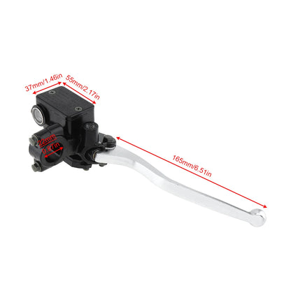 22MM M8/M10 Motorcycle Upper Front Brake Clutch Master Cylinder CNC Clutch Pump Reservoir Pump Lever Left Right for Honda Suzuk-EXPROTAS