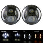 7in LED Headlight DRL for Jeep Wrangler TJ/JK, Land Rover Defender, Hummer H1/H2 - EXPROTAS