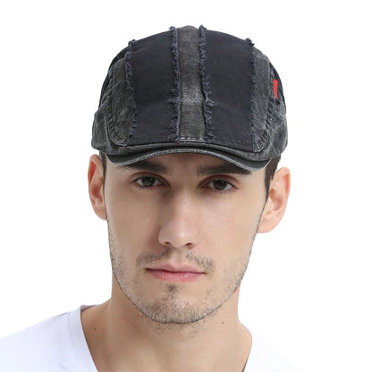 Flat Cap Men Adjustable Retro Newsboy Driving Hat Casual Beret