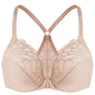 MELENECA Women’s Plus Size Front Closure Lace Underwire Bra Unlined - EXPROTAS