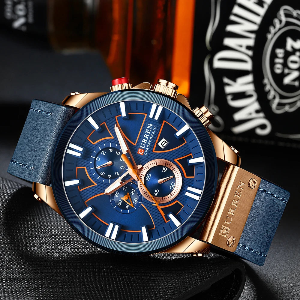 New CURREN Men Watches Fashion Quartz Wrist Watches Men's Military Waterproof Sports Watch Male Date Clock Relogio Masculino-EXPROTAS