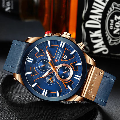 New CURREN Men Watches Fashion Quartz Wrist Watches Men's Military Waterproof Sports Watch Male Date Clock Relogio Masculino-EXPROTAS