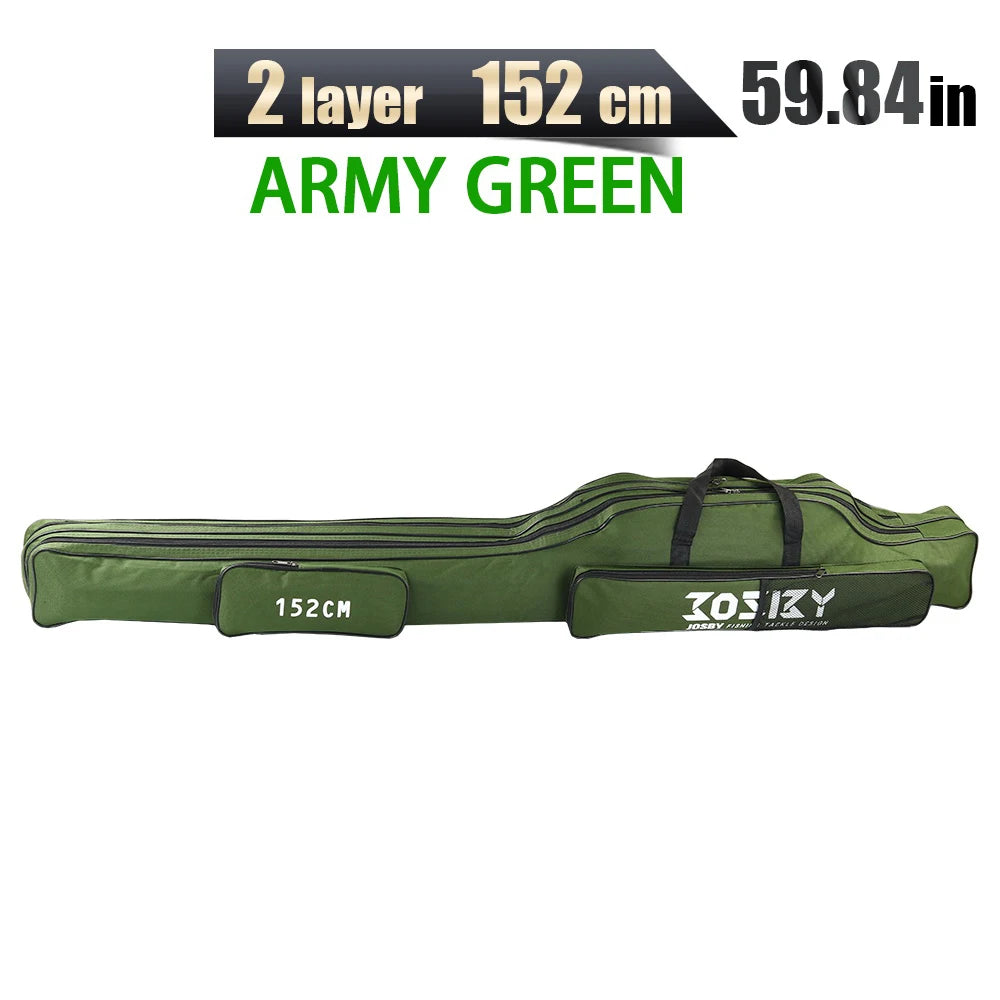 PROXPE 150-180cm Fishing Rod Bag Foldable Carp Pole Storage Carry Case
