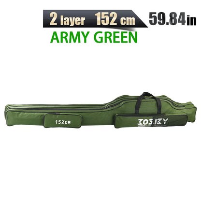 PROXPE 150-180cm Fishing Rod Bag Foldable Carp Pole Storage Carry Case