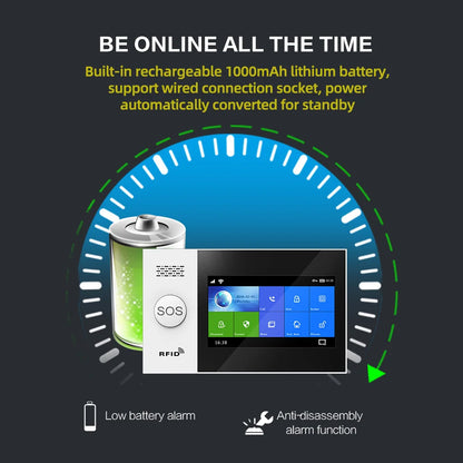 PGST PG-107 Tuya Wireless Home WIFI GSM Home Security With Motion Detector Sensor Burglar Alarm System APP Control Support Alexa-EXPROTAS