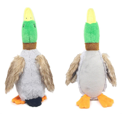 Plush Duck Squeaky Dog Toy for Pets - Chew Sound Plaything for Puppy