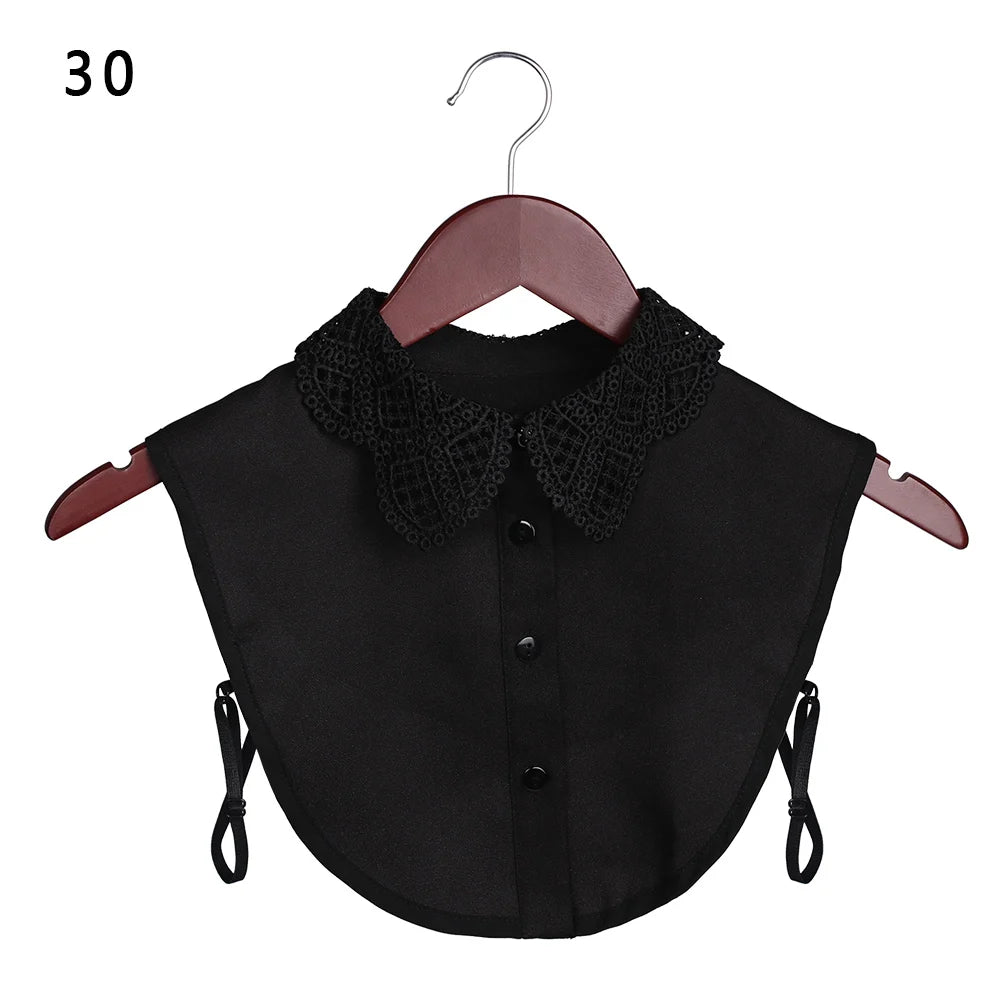 Lace Fake Collar Detachable Women Blouse Lapel Shirt Clothes Accessories