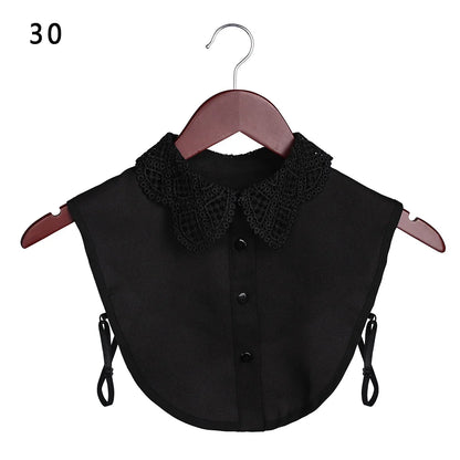 Lace Fake Collar Detachable Women Blouse Lapel Shirt Clothes Accessories