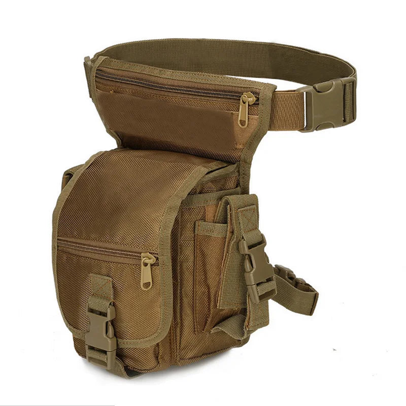 Tactical Drop Leg Bag Outdoor Thigh Pouch Military Molle Waist Pack