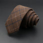 Mens Tie 6cm Slim Solid Classic Necktie for Wedding Party Casual