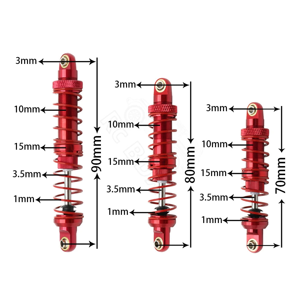 1/10 RC Crawler Metal Oil-Filled Shock Absorbers - EXPROTAS