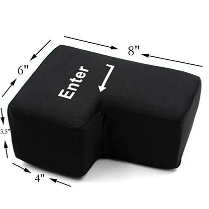 Big USB Enter Key Stress Relief Pillow Funny Decompression Button for PC