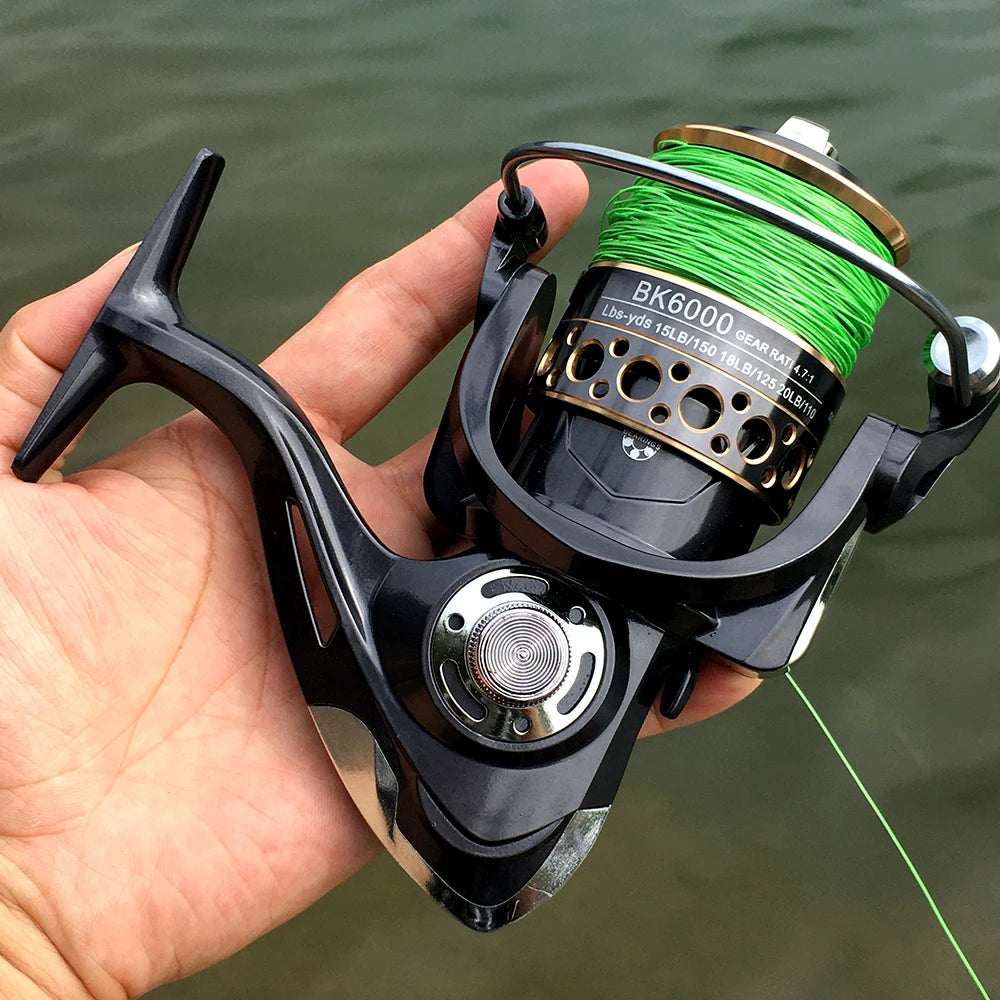 Fishing Spinning Reel 5.2:1 Metal Spool 113BB Carp Coarse Reels