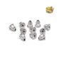 200-2000Pcs Rubber Ear Plug Stoppers Soft Silicone Earring Findings DIY