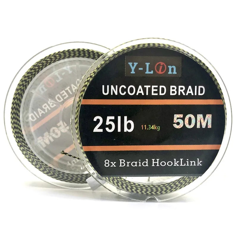 Soft Hook Carp Fishing Line 50m Braid Hooklink for Hair Rig 25/35LB