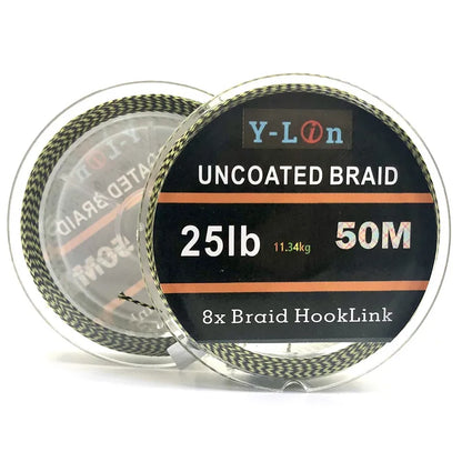 Soft Hook Carp Fishing Line 50m Braid Hooklink for Hair Rig 25/35LB