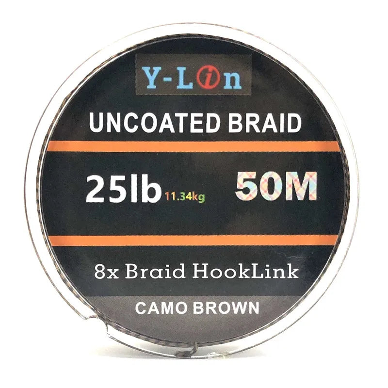 Soft Hook Carp Fishing Line 50m Braid Hooklink for Hair Rig 25/35LB