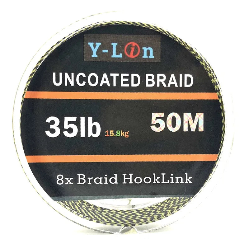 Soft Hook Carp Fishing Line 50m Braid Hooklink for Hair Rig 25/35LB