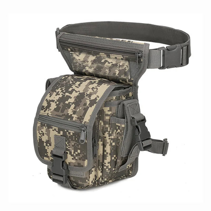 Tactical Drop Leg Bag Outdoor Thigh Pouch Military Molle Waist Pack